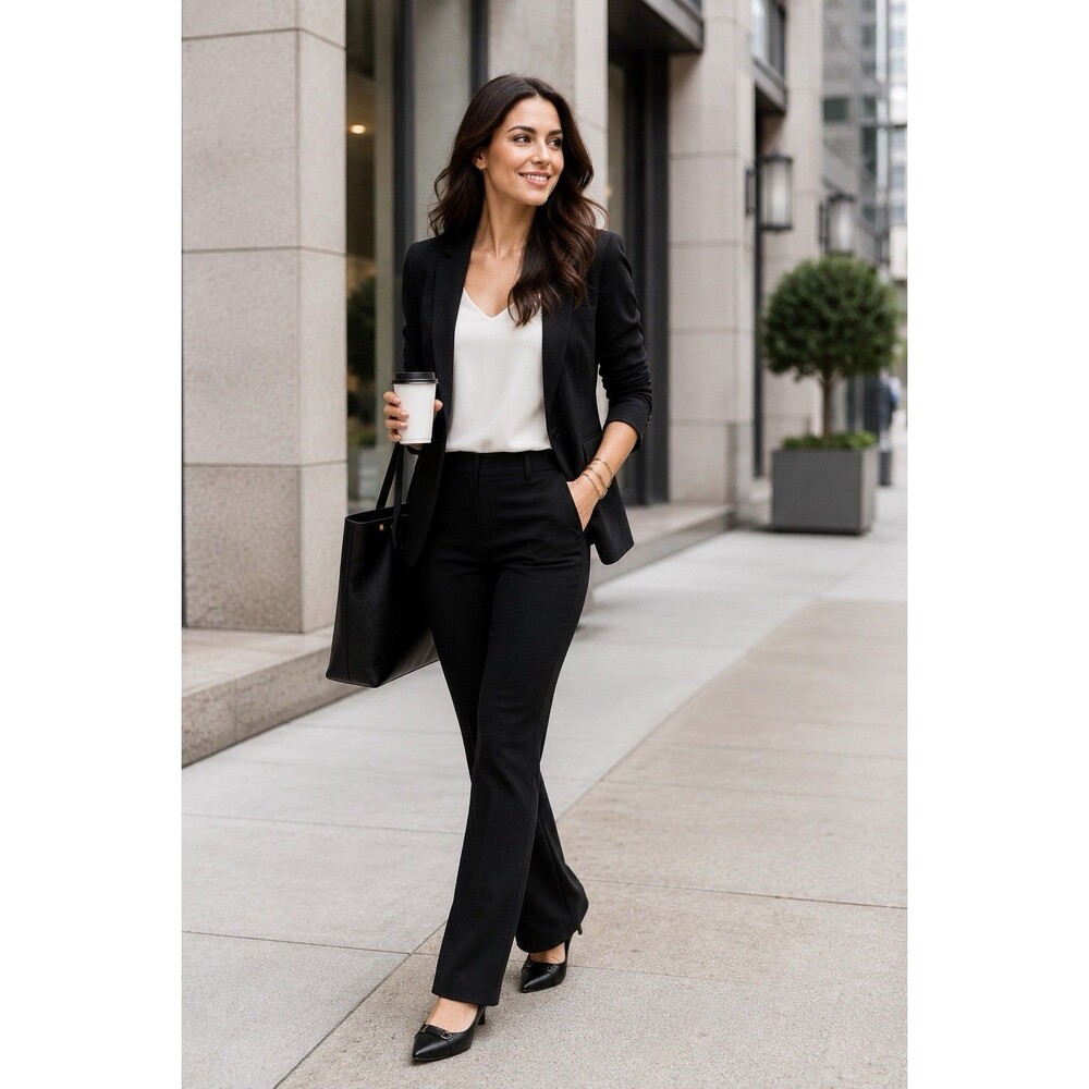 Tapata High Rise Stretch Black Bootcut Dress Business Pants Women’s Medium 8